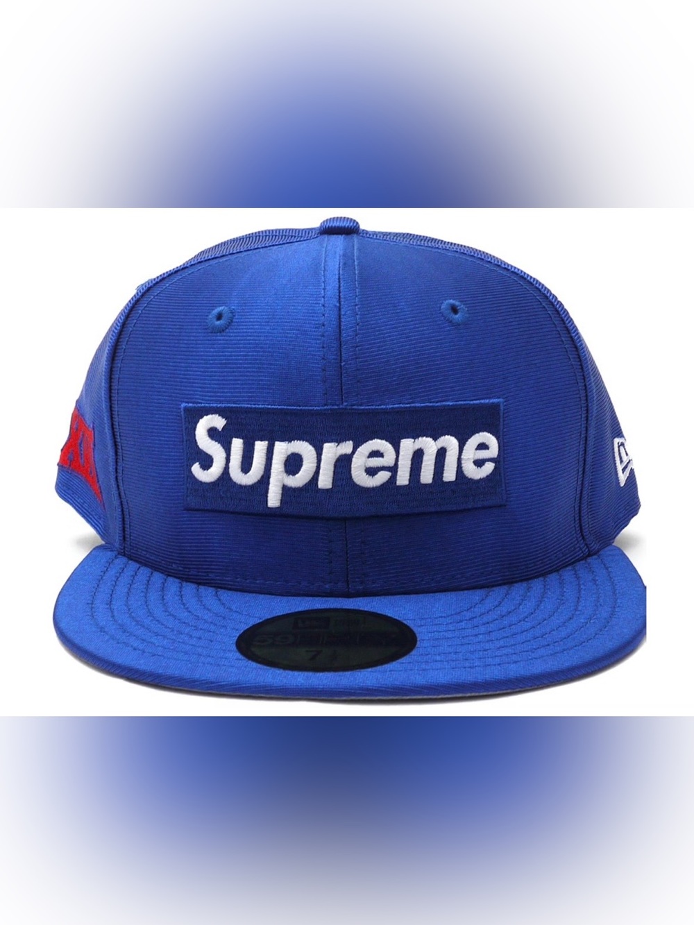 Supreme Dazzle Box Logo Hat Royal Blue Size 7 1/8 Like NEW 59Fifty